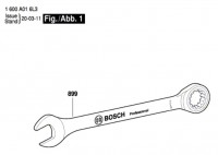 Bosch 1 600 A01 6L5 --- combination wrench Spare Parts